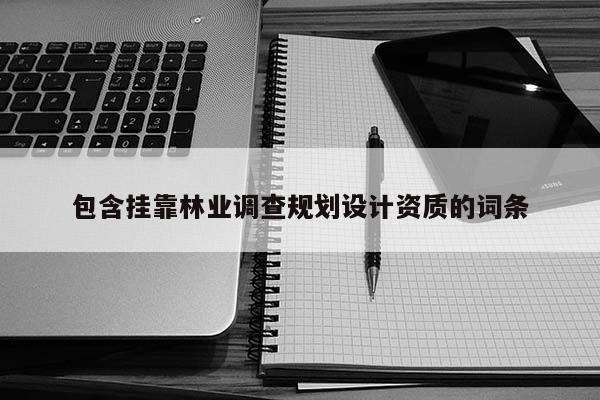 包含掛靠林業調查規劃設計資質的詞條
