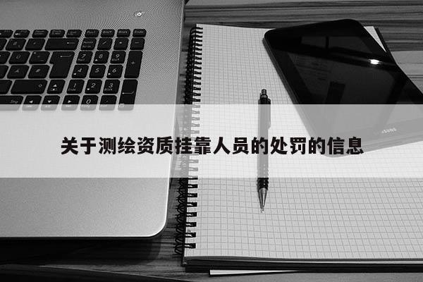 關于測繪資質掛靠人員的處罰的信息
