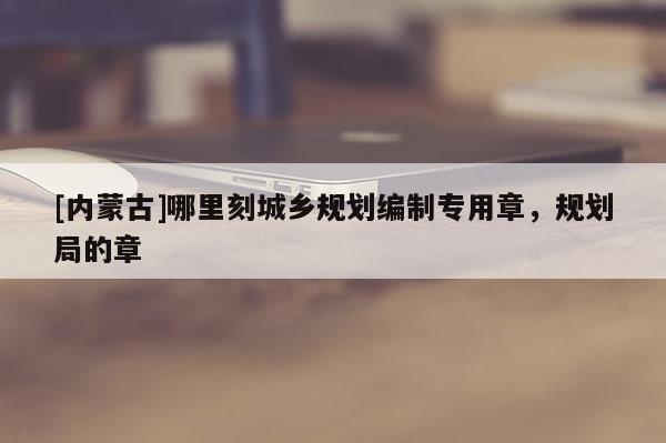 [內蒙古]哪里刻城鄉規劃編制專用章，規劃局的章