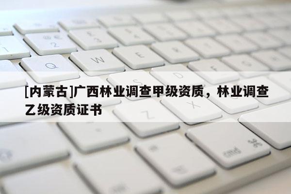 [內蒙古]廣西林業調查甲級資質，林業調查乙級資質證書