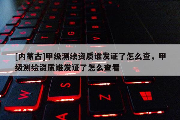[內蒙古]甲級測繪資質誰發證了怎么查，甲級測繪資質誰發證了怎么查看