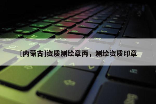 [內蒙古]資質測繪章丙，測繪資質印章