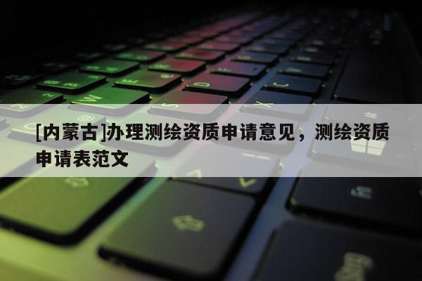 [內蒙古]辦理測繪資質申請意見，測繪資質申請表范文
