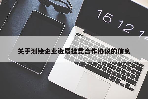 關(guān)于測(cè)繪企業(yè)資質(zhì)掛靠合作協(xié)議的信息