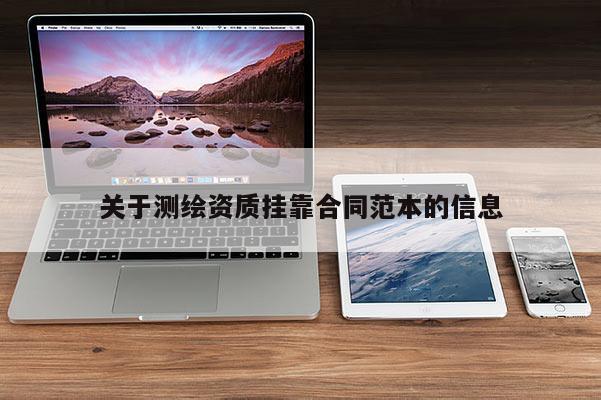 關于測繪資質掛靠合同范本的信息