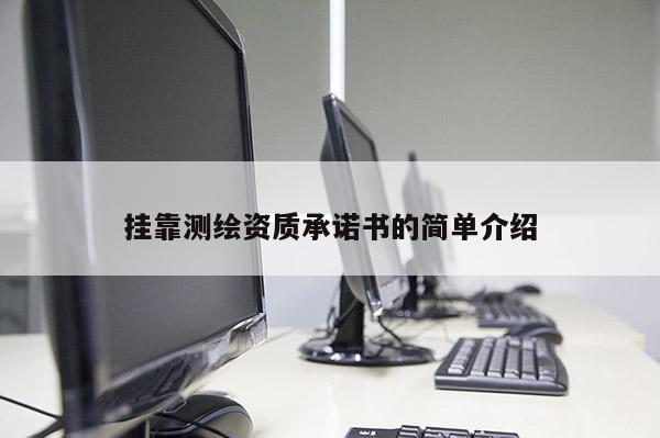 掛靠測繪資質承諾書的簡單介紹