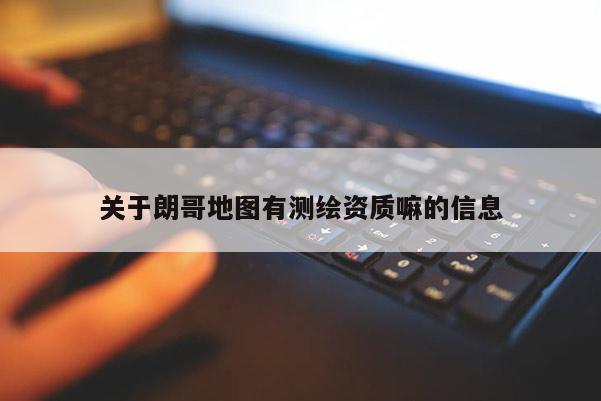 關于朗哥地圖有測繪資質嘛的信息