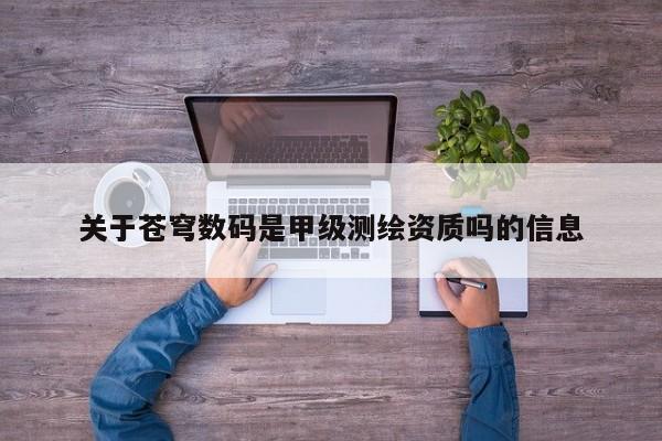 關于蒼穹數碼是甲級測繪資質嗎的信息
