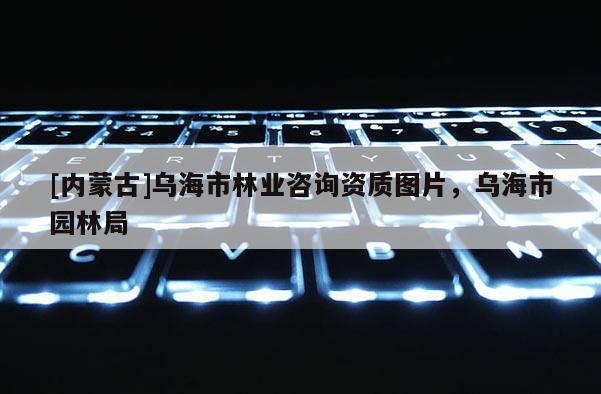 [內(nèi)蒙古]烏海市林業(yè)咨詢資質(zhì)圖片，烏海市園林局